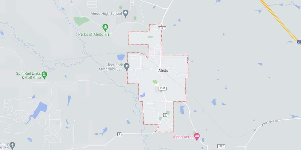 Aledo Texas Map