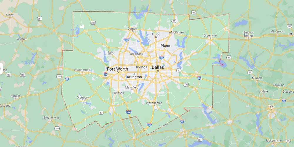 Dallas Fort Worth Map